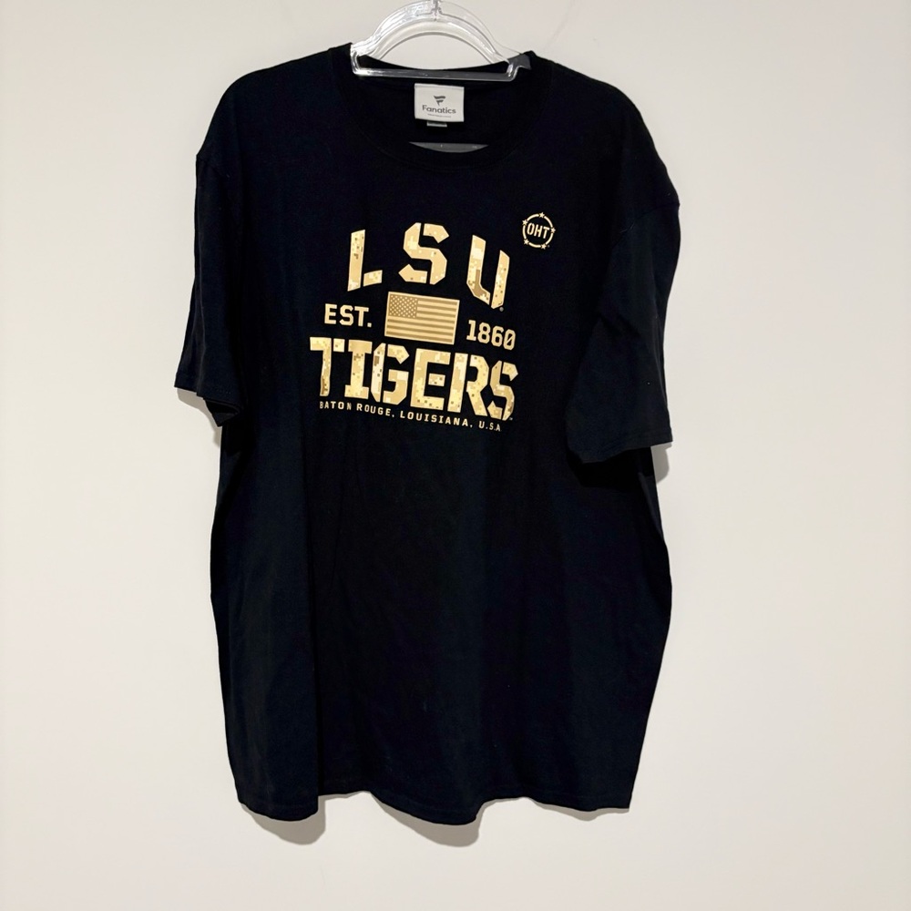 Fanatics LSU Tigers OHT Military Appreciation Boot Camp T-Shirt black men’s 2XL